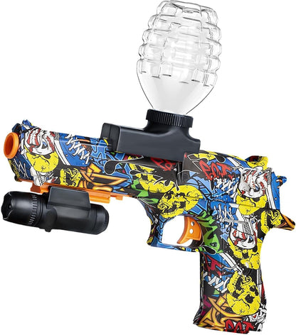 Anstoy Automatic Gel Ball Blaster, Light Waterproof Splatter Ball Blaster Gelfire Toy with Gel Rounds, Sight & Eyewear for Orby Outdoor Shooting Game Party Gift Ages 14 & Up - Angry