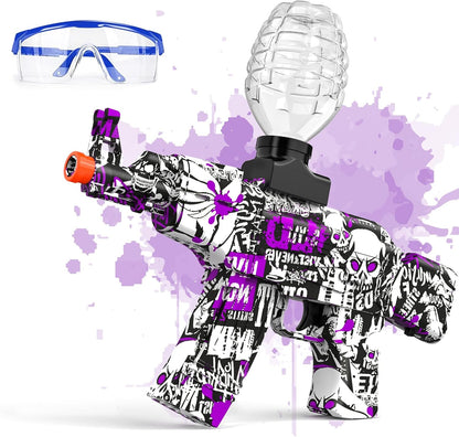 Anstoy Electric Gel Ball Blaster, High-Speed Gelfire Blaster for Orbeez with Eyewear, Splatter Ball Toys for Outdoor Shooting Game Party Gift Ages 14 & Up - Purple Sentinel