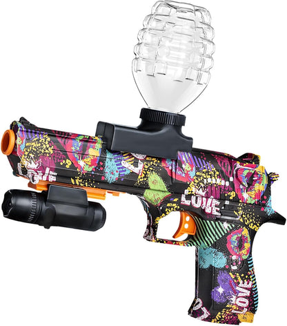 Anstoy Automatic Gel Ball Blaster, Light Waterproof Splatter Ball Blaster Gelfire Toy with Gel Rounds, Sight & Eyewear for Orby Outdoor Shooting Game Party Gift Ages 14 & Up - Angry